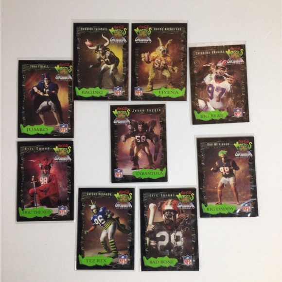 '94 Coca Cola Monsters of the Gridiron Trading Cards (opened & ungraded) - Picture 2 of 2